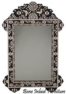 bone inlay mirror india
