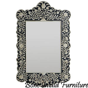 bone inlaid mirror india