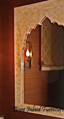 bone inlaid mirror india